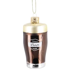 Discount Anhänger Fancy, Bunt, Craftbeer/braun, 10 Cm Weihnachtsbaumschmuck