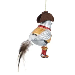 Sale Anhänger Fancy, Deluxe, Vogel/Cowboy Weihnachten|Weihnachtsbaumschmuck