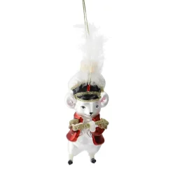 Discount Anhänger Fancy, Edel, Maus/weiß, 12.5 Cm Weihnachtsbaumschmuck
