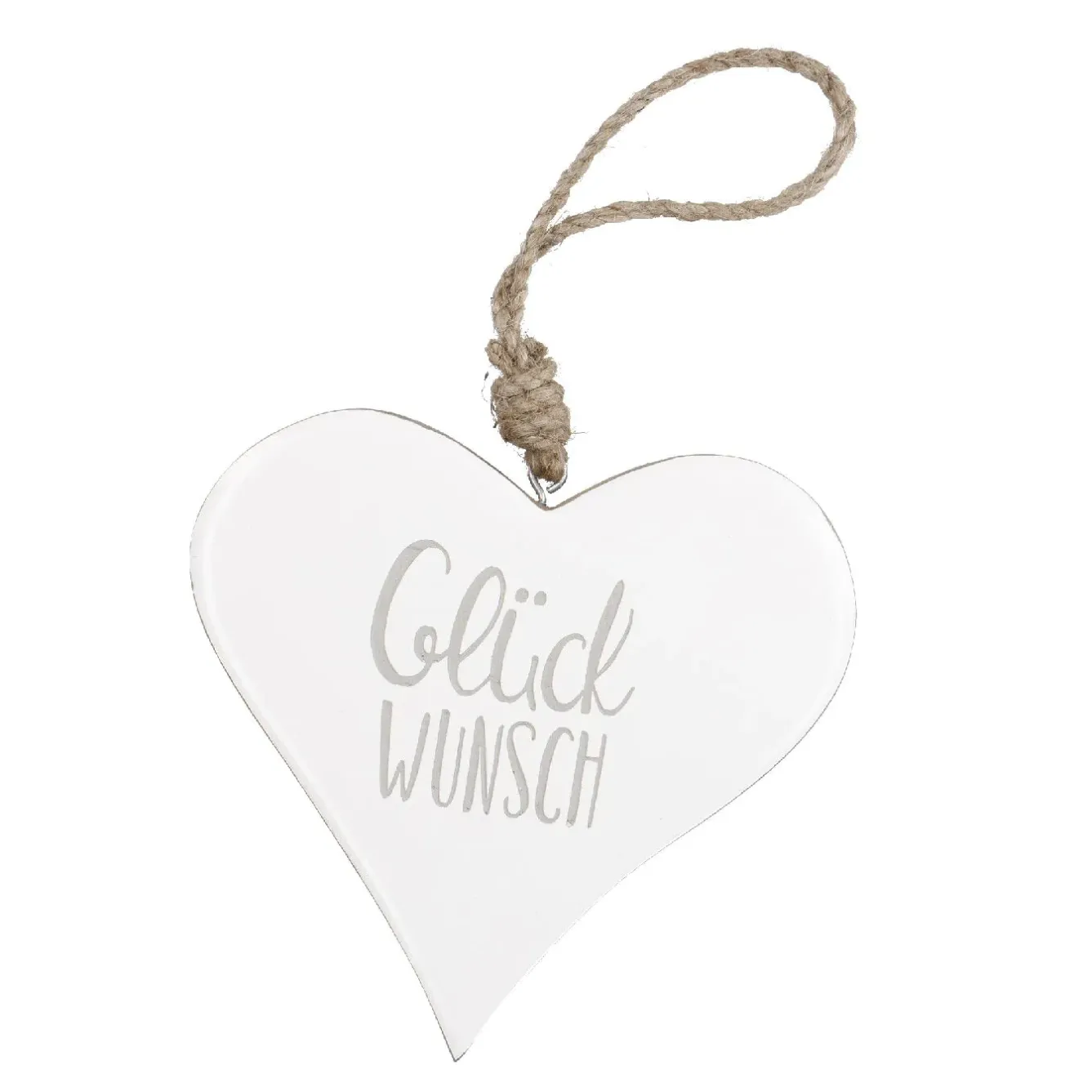 Discount Anhänger Herz, Glückwunsch/weiß, 14.5 Cm Deko-Anhänger|Frühlingsdeko