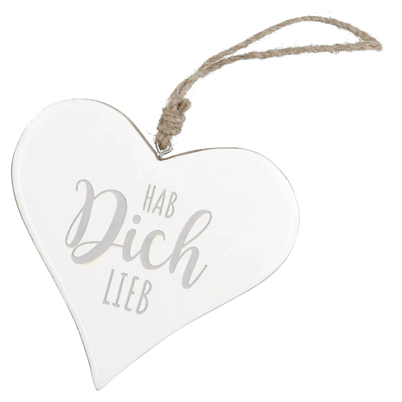 Sale Anhänger Herz, Hab Dich Lieb/weiß, 14.5 Cm Deko-Anhänger|Frühlingsdeko