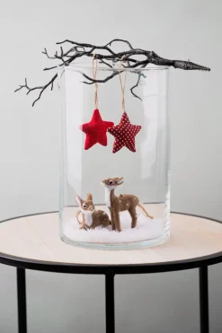 Hot Anhänger Rehkitz, Dunkelbraun, Liegend, 6 Cm Adventskränze & Zubehör|Weihnachtsdeko