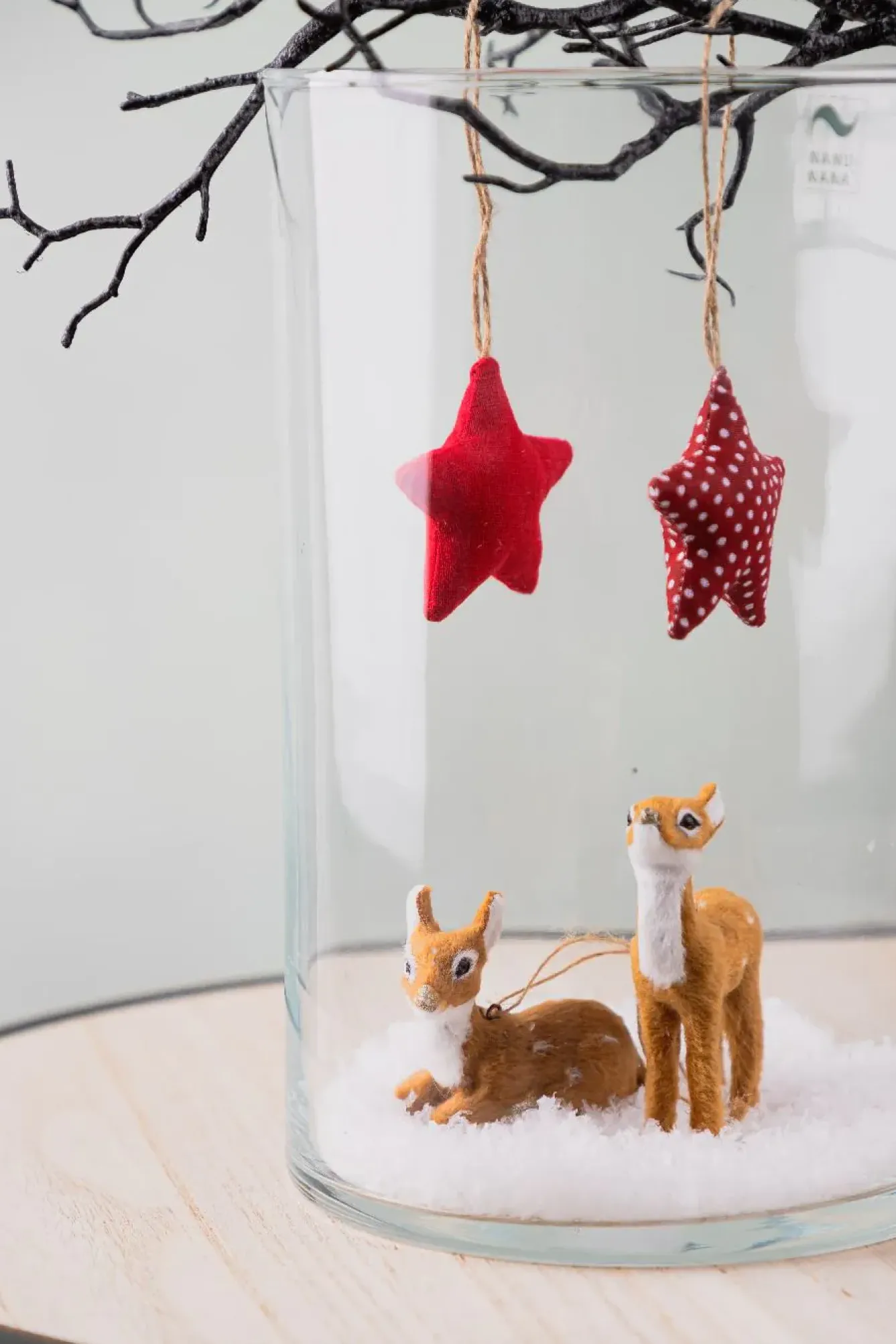 Online Anhänger Rehkitz, Hellbraun, Liegend, 6 Cm Weihnachtsbaumschmuck|Adventskränze & Zubehör