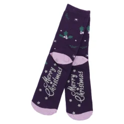Discount Anti-Rutschsocken Xmas, Fuchs Lila , Größe 36 - 41 Geschenkideen|Fashion