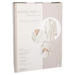 Sale Bademantel Flausch, Creme, L/XL Geschenkideen|Fashion