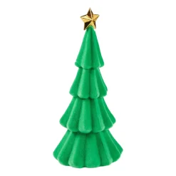 New Baum Flock, Grün/gold, 30 Cm Deko-Objekte|Weihnachtsdeko