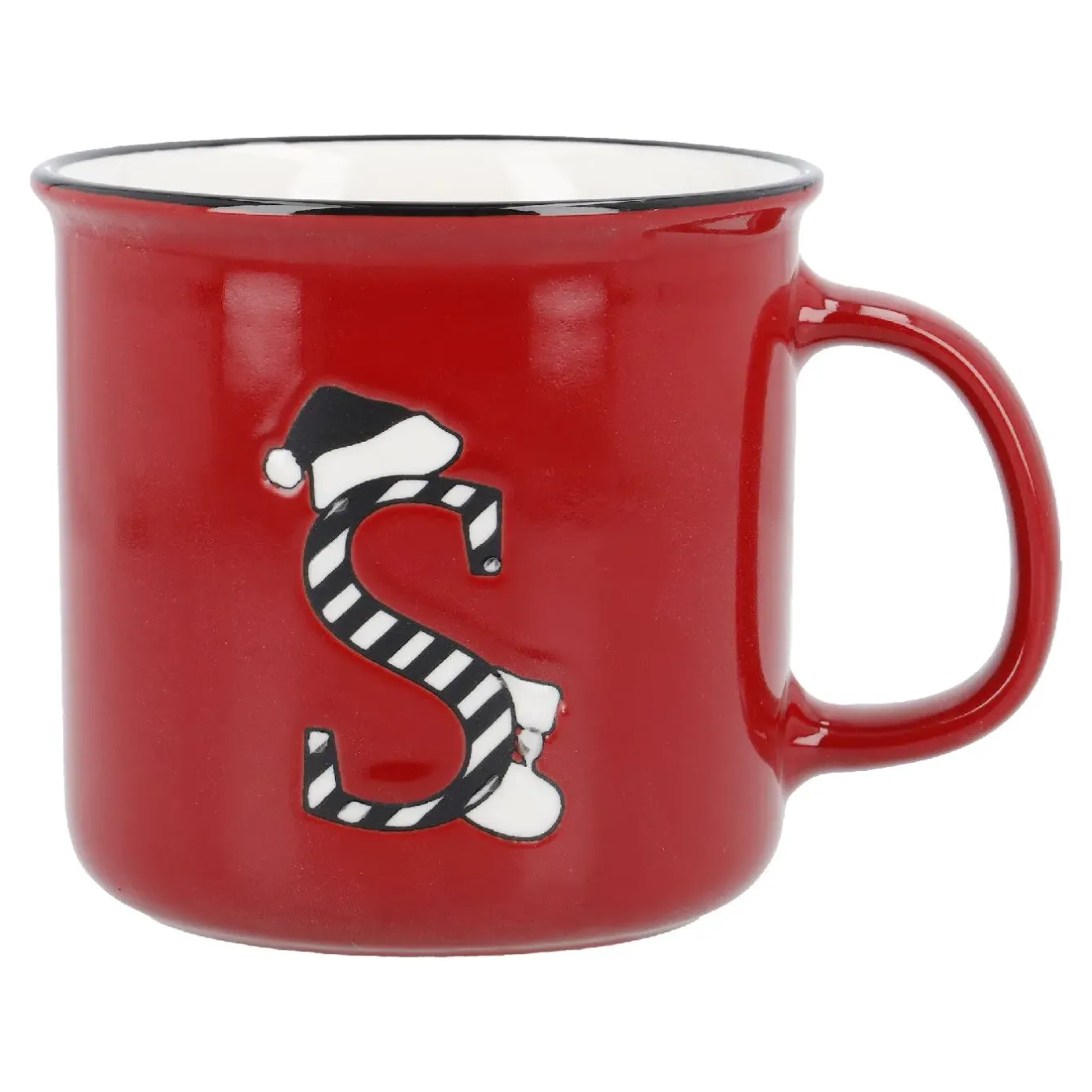 Sale Becher Buchstabe/Weihnachten, S/Streifen, 540 Ml Küche|Weihnachtsbecher