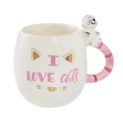 Becher I Love Cats, 450 Ml Tierfreunde|Küche