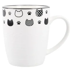 New Becher Katzenrelief, Köpfe, 380 Ml Tierfreunde|Küche