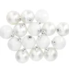 Discount 15er Glaskugeln 6 Cm, Weiß Weihnachtsbaumschmuck|Weihnachten