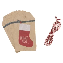 Discount 6er Set Anhänger Mit Kordel, Strumpf Geschenkverpackungen|Weihnachten