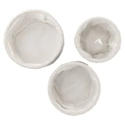 New 3er Set Dekokorb, Creme Organisation