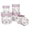 Clearance 5er Set Geschenkkarton Rosenl/rund, Lila Hochzeitsgeschenke|Geschenkverpackung