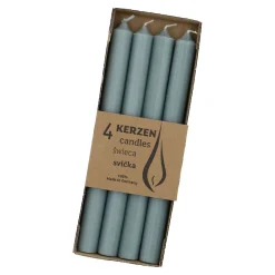 Sale 4er Set Stabkerze Rustik, Mintgrün, 25 Cm Tischdeko Hochzeit|Hochzeitsdeko