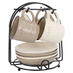 Discount Espresso-Set Cafe, Braun/creme Küche