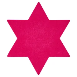 Discount Filz-Untersetzer Stern, 25 Cm, Pink Küche|Weihnachtsdeko