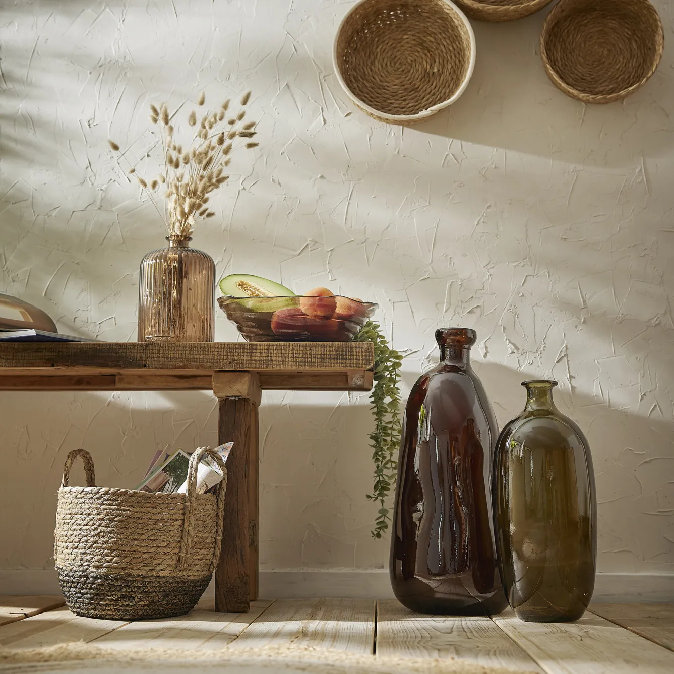 Outlet Flaschenvase Miguel, Braun, 51 Cm Geschenkideen|Vasen & Kunstblumen