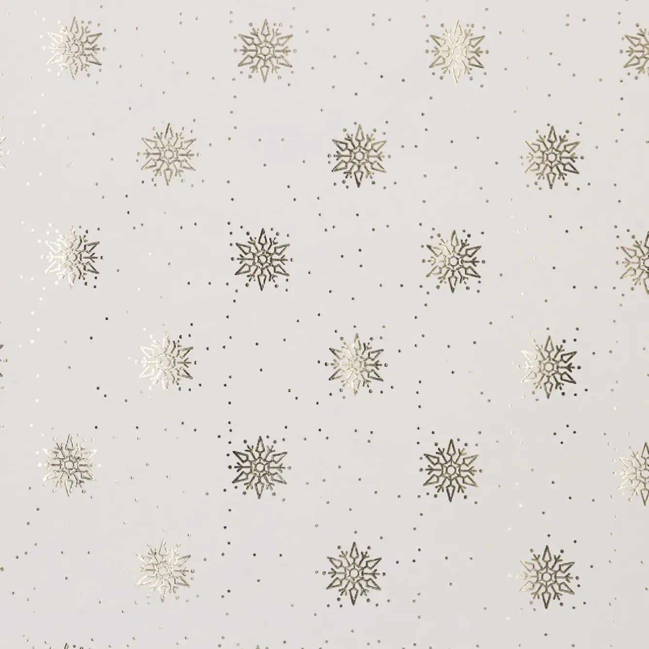 Clearance Geschenkpapier Prägung, Schneeflocke/creme, 2 M Geschenkverpackungen