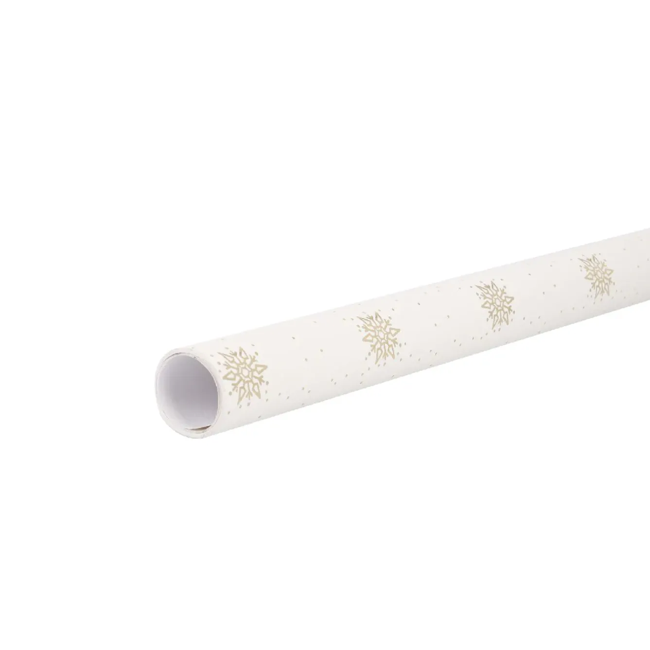 Clearance Geschenkpapier Prägung, Schneeflocke/creme, 2 M Geschenkverpackungen