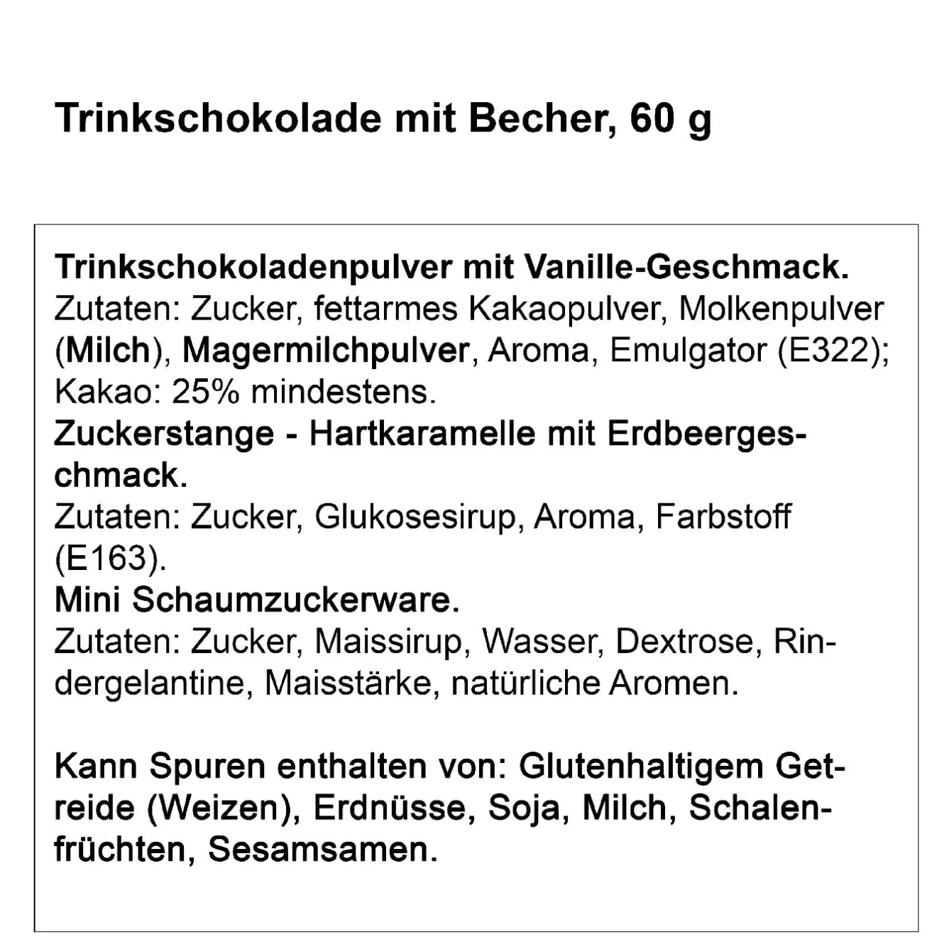 Discount Geschenk-Set Trinkschokolade + Becher, Haus/Schlittschuh Küche|Weihnachtsgeschenke