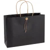 Clearance Geschenktüte Mit Knopf, Schwarz, 32.5 X 24 Cm Geschenkverpackung