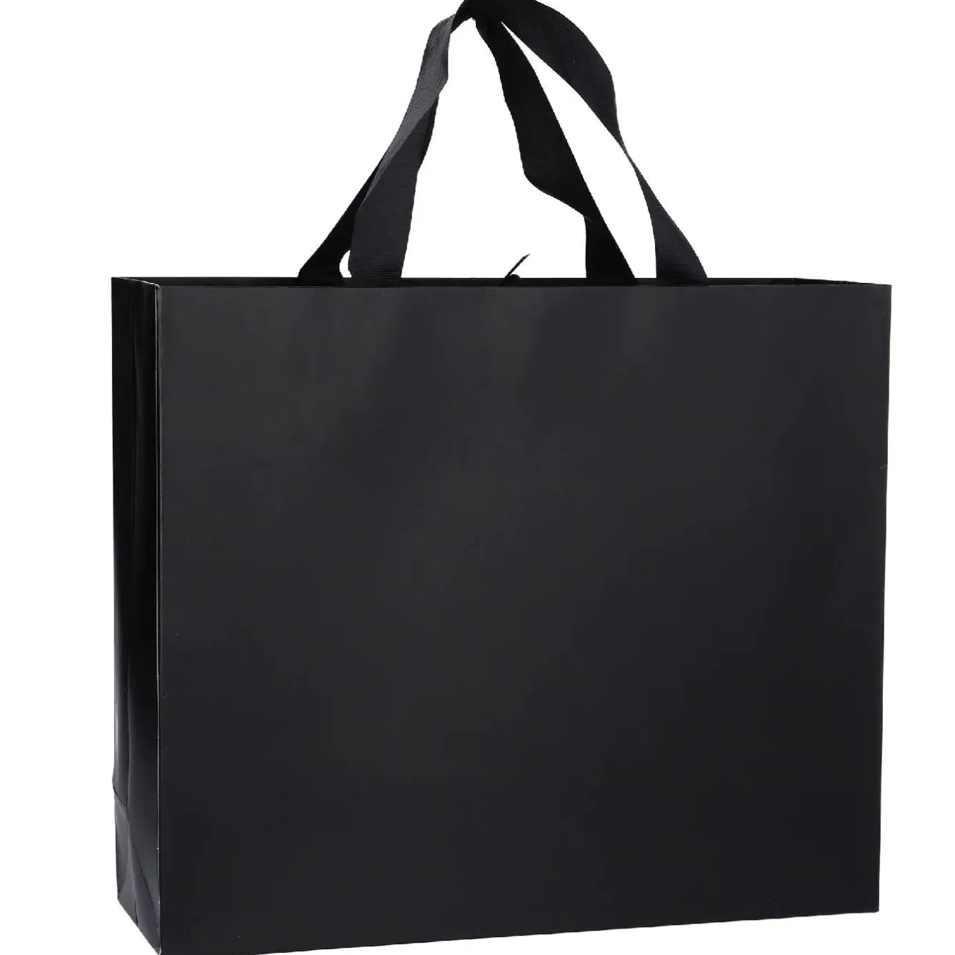 Outlet Geschenktüte Uni/matt, Schwarz, 36 X 31 Cm Geschenkverpackung