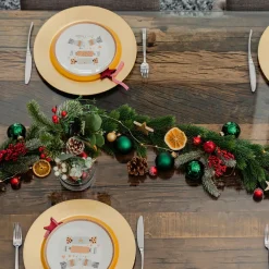 Girlande Tanne, 170 Cm Vasen & Kunstblumen|Weihnachtsbeleuchtung
