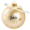 Online Glaskugel Spruch, Oma/champagner/matt, 10 Cm Weihnachtsgeschenke|Weihnachtsbaumschmuck