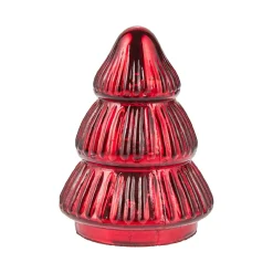 New Glas-Tanne Antik, Rot, 8.5 X 11 Cm Weihnachtsdeko