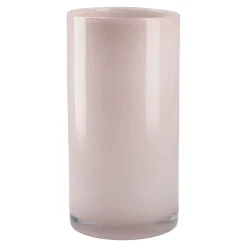 Best Glas-Vase Zylinder/Opal, Rosa, 12 X 24 Cm Geschenkideen|Tischdeko