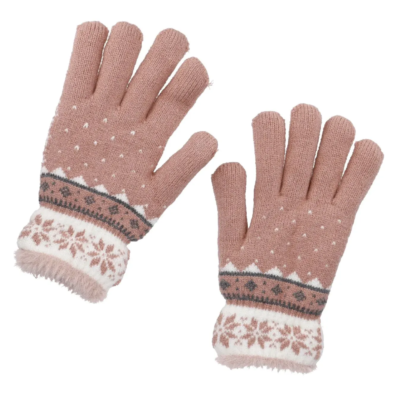 Online Handschuhe Schneeflocke, Rosa Fashion