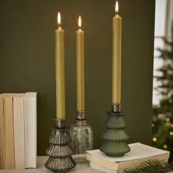 New Kerzenständer Stabkerze, Klar/gold, 14 Cm Kerzen & Kerzenständer|Weihnachtsdeko