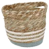 Best Korb Streifen Mit Henkel, Grün/weiß, 23 X 20 Cm Organisation