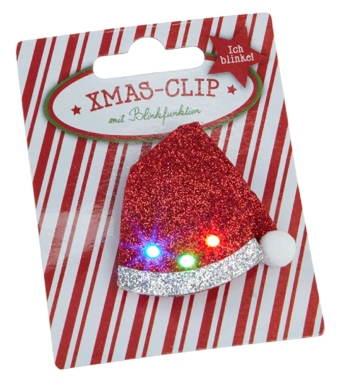 Best LED-Anstecker Xmas, Mütze, Blinkend Weihnachtsoutfit|Weihnachtsgeschenke
