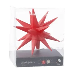 Discount LED-Stern, 16 Zacken, Rot, 12 Cm Lichterwelt|Weihnachtsbeleuchtung