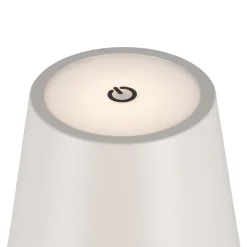 New LED-Tischlampe Akku, Grau, 37 Cm Geschenkideen|Lichterwelt