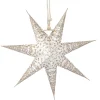 Outlet Papierstern Konfetti, Weiß/champagner, 18 Cm Weihnachtsdeko