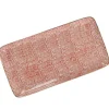 Online Platte China, Goldrand, Rot/weiß, Striche, 23 Cm Küche