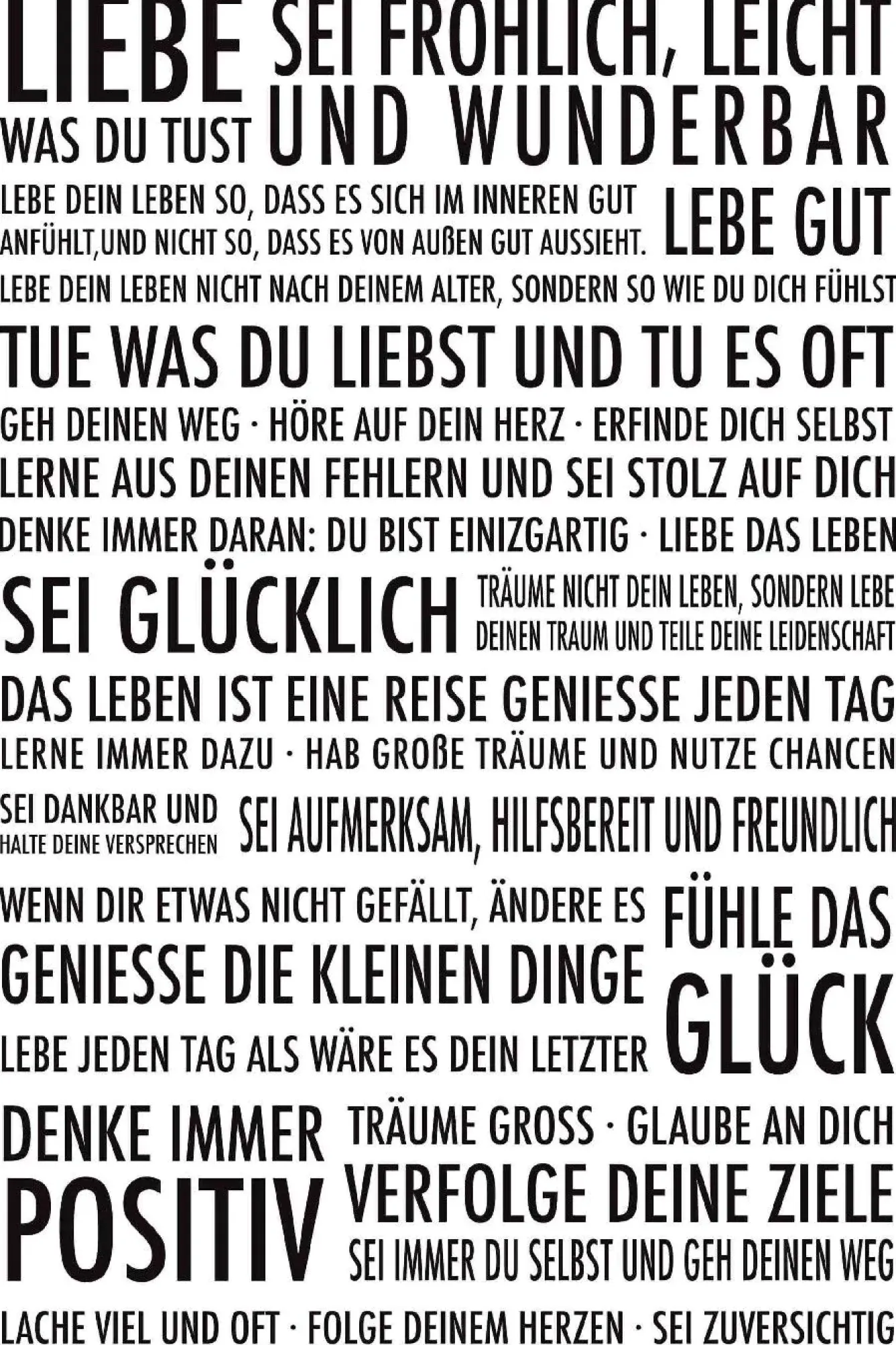 Discount Poster Immer Positiv, Nr. 61 Poster