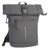 Best Rucksack Rolltop Mit Reflektor, Dunkelgrau, 16 Liter Geschenkideen|Reisen