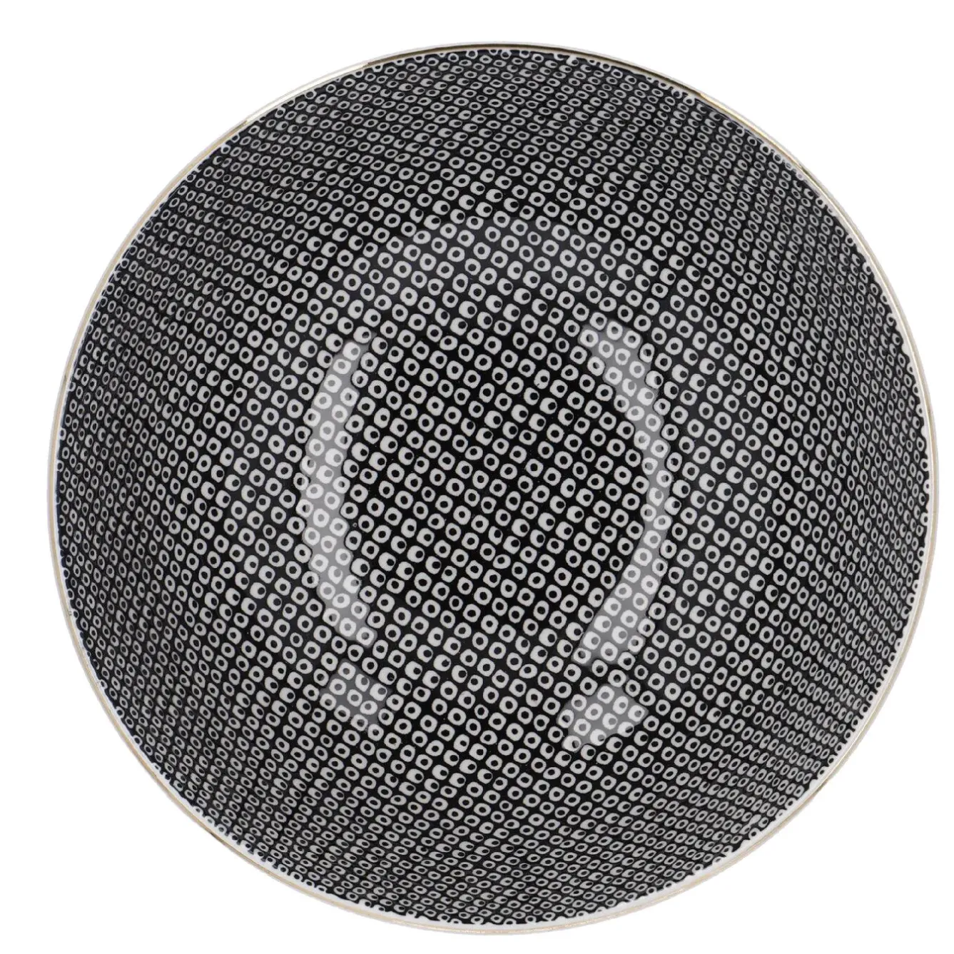 Best Schale China, Groß, Schwarz/weiß, Perlen Jga|Küche