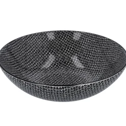 Online Schüssel China, Flach, Perlen, Schw/wss, 23 Cm Jga|Küche
