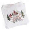 Sale Serviette Wichtel/Auto, 20 Stück Weihnachtsdeko|Weihnachten