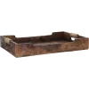 Outlet Tablett Mit Seilgriff, Braun, 38 X 25.5 Cm Schalen & Tabletts