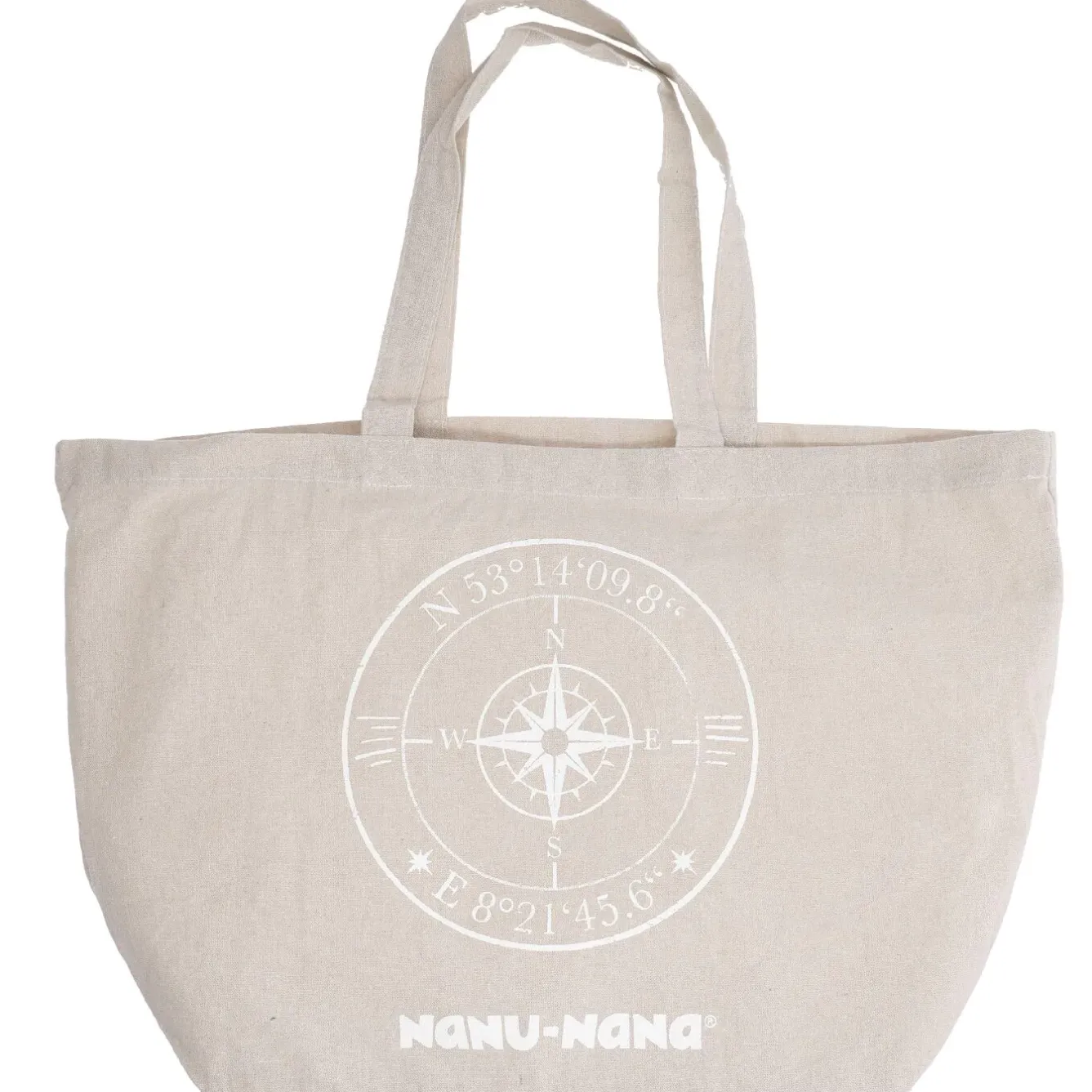 Online Tasche , Kompass, Natur, 60 X 37 Cm Fashion