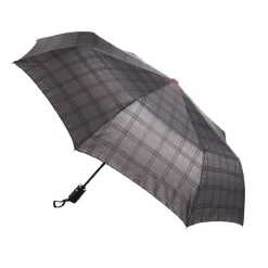 Discount Taschenschirm Karo, Grau Reisen|Outdoor & Garten