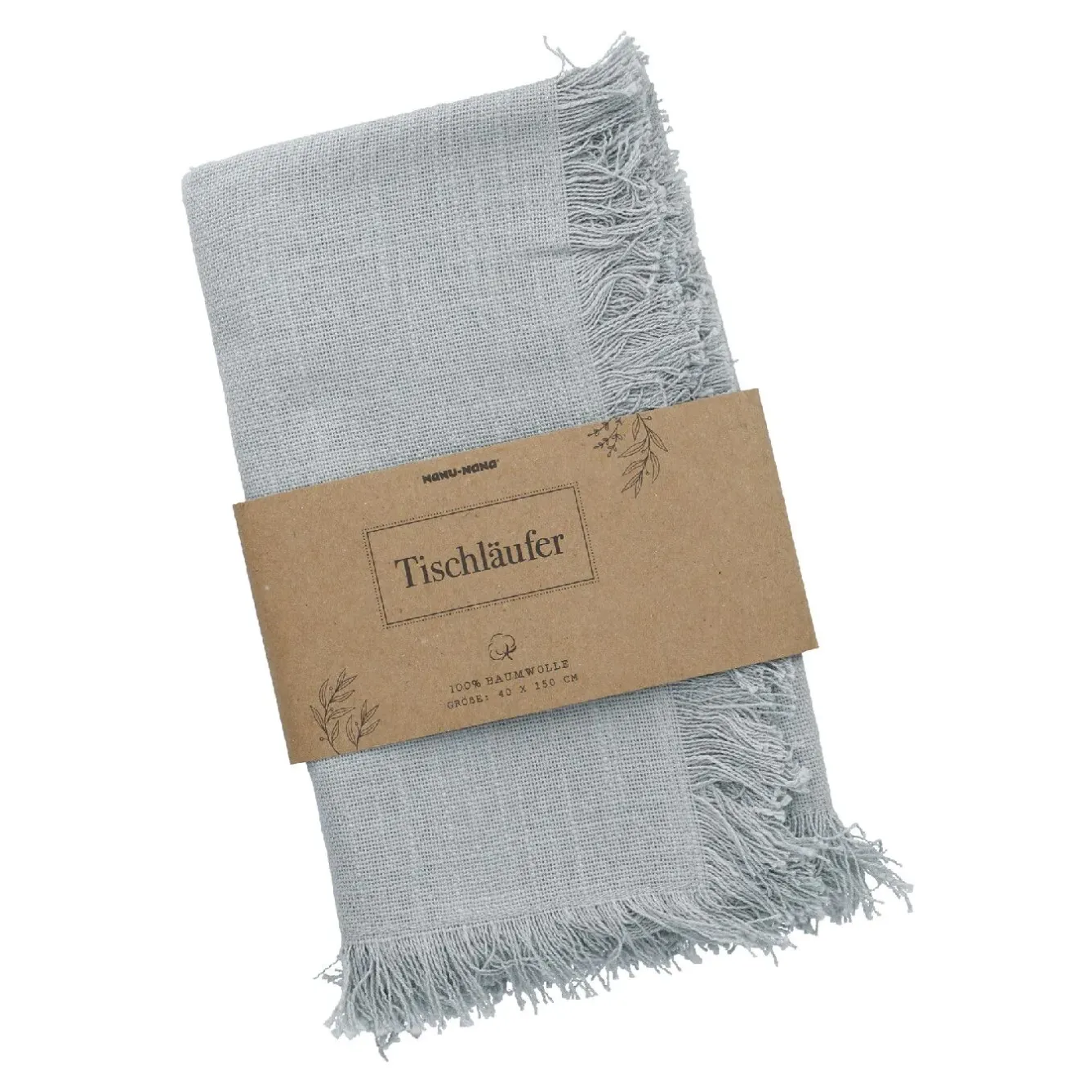 Outlet Tischläufer Fransen, Blau, 40 X 150 Cm Küche|Tischdeko
