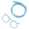 Trink-Schlauch Brille, Blau Geburtstag|Geschenkideen