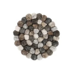 Discount Untersetzer Filzkugeln, Grau, 10 Cm Tischdeko