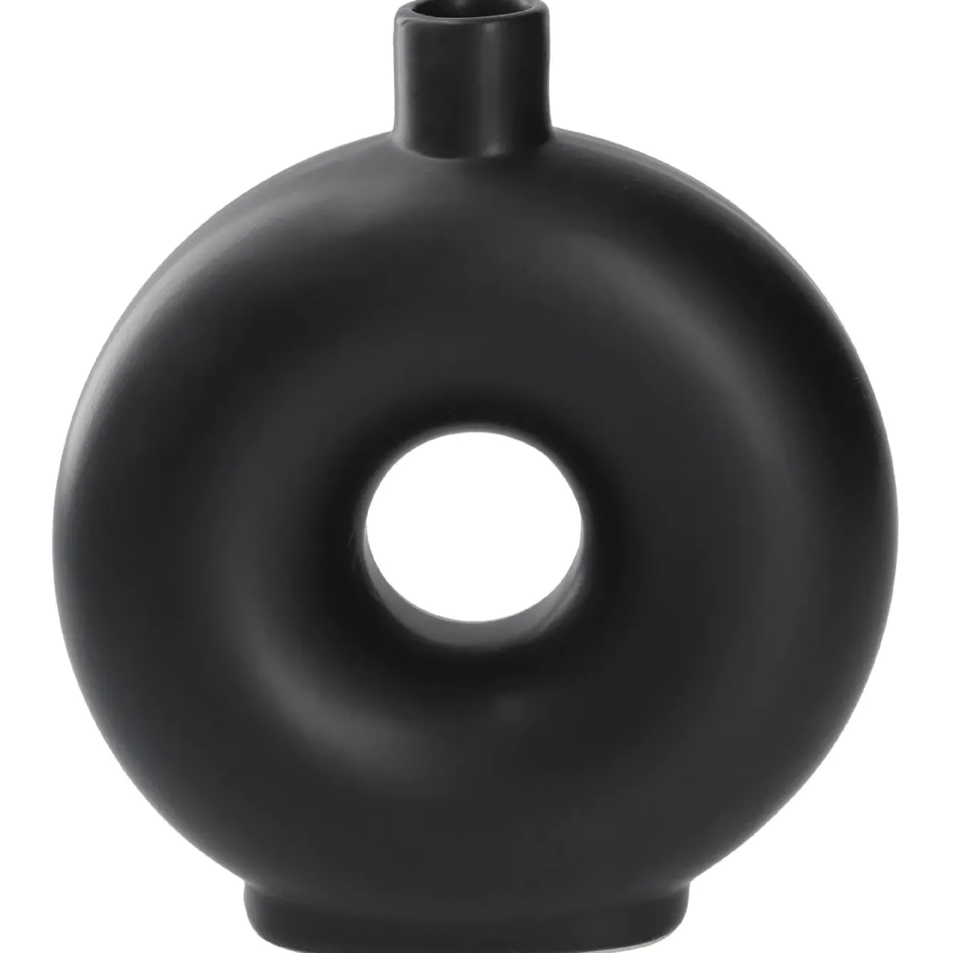 Hot Vase Loch, Schwarz, 20 Cm Vasen & Kunstblumen